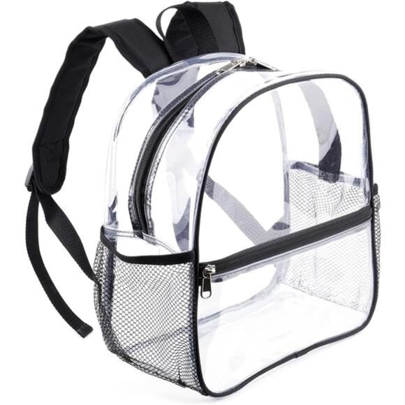 Clear Backpack for Stadium Events 12x6x12 Clear Stadium Backpacks for Women - Picture 1 of 7